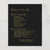 ブラック&金ゴールドヴィンテージフローラオーナメント チラシ (裏面)