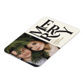 ブラック&金ゴールドヴィンテージメリーの発表 マグネット (左側)