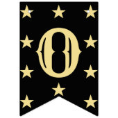 ブラック·金ゴールド卒業おめでとうモダンございます バンティングフラッグ (第2の旗)