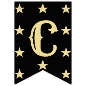 ブラック·金ゴールド卒業おめでとうモダンございます バンティングフラッグ (第1の旗)