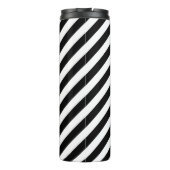 ブラック&金ゴールド名門私立校風のズストライプモノグラム タンブラー (裏面)
