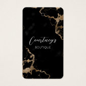 ブラック&金ゴールド大理石服スイングラベル価格ラベル (正面)