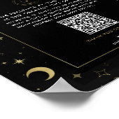 ブラック&金ゴールド天月スターズハネムーンファンド ポスター (角)