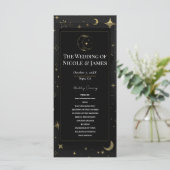 ブラック&金ゴールド天月スターズ結婚式 プログラム (スタンド正面)