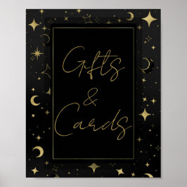 ブラック&金ゴールド天月星結婚ズ ポスター