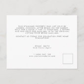 ブラック&金ゴールド実在エテートマーケティング紹介 ポストカード (裏面)