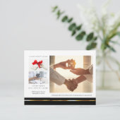 ブラック&金ゴールド実在エテートマーケティング紹介 ポストカード (スタンド正面)