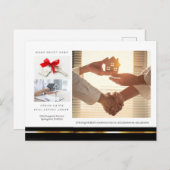 ブラック&金ゴールド実在エテートマーケティング紹介 ポストカード (正面/裏面)