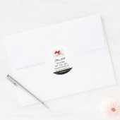 ブラック&金ゴールド実在エテートマーケティング紹介 ラウンドシール (封筒)