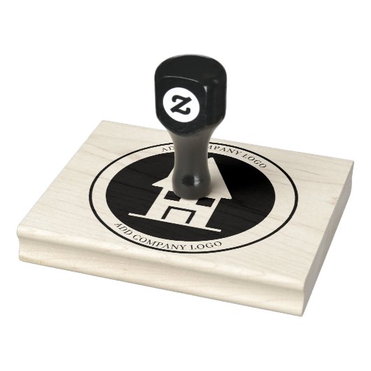 ブラック&金ゴールド実在エテートマーケティング紹介 ラバースタンプ (スタンプ)