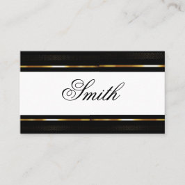 ブラック&金ゴールド実在エテートマーケティング紹介 名刺