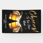 ブラック&金ゴールド応援から新年へイブパーティー2024 横断幕 (横)