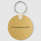 ブラック&金ゴールド教会記念日パーティー キーホルダー (裏面)