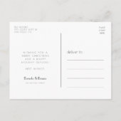 ブラック&金ゴールド日が差すことフレームアートデコクリスマス ポストカード (裏面)