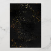 ブラック&金ゴールド日が差すことフレームアートデコ写真 箔シーズンカード (裏面)