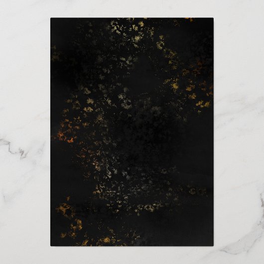 ブラック&金ゴールド日が差すことフレームアートデコ写真 箔シーズンカード (裏面)