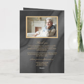 ブラック&金ゴールド書道記念事業 カード (裏面)