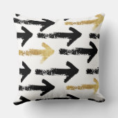 ブラック&金ゴールド矢印装飾用クッション クッション (裏面)