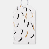 ブラック&金ゴールド紙吹雪ハッピーニューイヤーギフトラベル ギフトタグ (裏面)