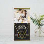 ブラック&金ゴールド素晴らしギャツビーの休日の写真 シーズンカード (スタンド正面)