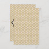 ブラック&金ゴールド素晴らしギャツビー詳細カード エンクロージャーカード (正面/裏面)