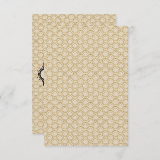 ブラック&金ゴールド素晴らしギャツビー詳細カード エンクロージャーカード (正面/裏面)