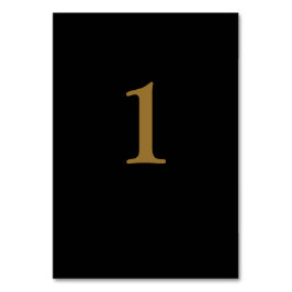 ブラック/金ゴールド結婚のテーブル番号カード テーブルナンバー