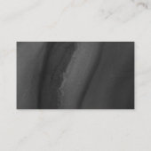 ブラック&金ゴールド結婚のQRコードRSVP エンクロージャーカード (裏面)