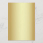 ブラック&金ゴールド結婚ズバーメニューカード メニュー (裏面)