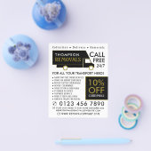 ブラック&金ゴールド除去バン広告カンパニー チラシ (シングル)