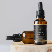 ブラック&金ゴールド1 OZ 30ml化粧品ボトル防水 ラベル