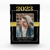 ブラック&金ゴールド2023年卒業記念クラス フォトブロック (正面)