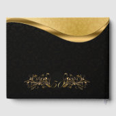 ブラック&金ゴールド50周年記念カスタムゲストブック ゲストブック (裏面)