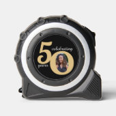 ブラック&金ゴールド50枚フォト50年50誕生日 メジャー (正面)