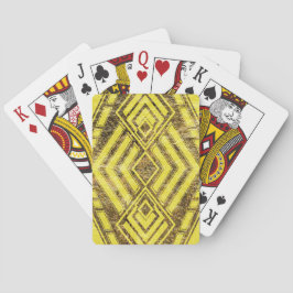 ブラック・金ゴールド・アート・デコ・グラフィック トランプ