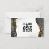 ブラック、金ゴールド、グレーミストゲート詳細ノートカード ノートカード (裏面)