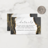 ブラック、金ゴールド、グレーミストゲート詳細ノートカード ノートカード (正面/裏面インサイチュ)