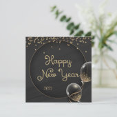 ブラック·金ゴールド·ハッピー·ニュー2021年 シーズンカード (スタンド正面)
