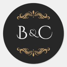 ブラック、金ゴールド、ホワイトエレガントなウェディングテーマ