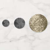 ブラック、金ゴールド、ホワイトグリッター コンフェッティ (裏面)