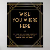 ブラック・金ゴールド・メモリアル結婚ズ ポスター (正面)