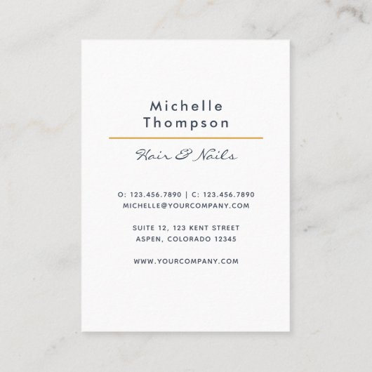 ブラック&金ゴールド《写真》ぼけ味スクエアビジネスカード 名刺 (裏面)