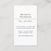 ブラック&金ゴールド《写真》ぼけ味スクエアビジネスカード 名刺 (裏面)