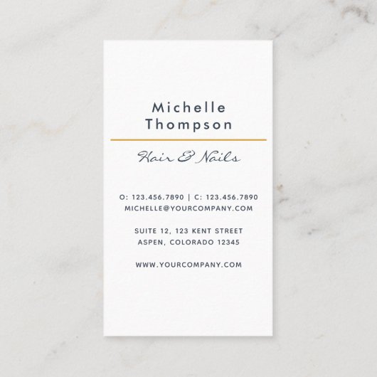 ブラック&金ゴールド《写真》ぼけ味スクエアビジネスカード 名刺 (裏面)