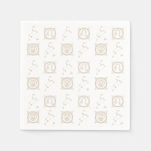 ブラック&金ゴールド〔占星術の〕十二宮図レオ星占スターサインスクエア