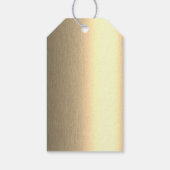 ブラック&金ゴールドPHD博士後期課程の卒業パーティーのお願い ギフトタグ (裏面)