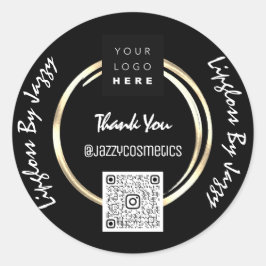 ブラック・金ゴールドVIPで感謝の気持ちを高め感謝している ラウンドシール