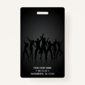 ブラック&金ゴールドVIPオールアクセスコンサート バッジ (裏面)