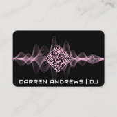 ブラック |音楽QRコードSoundwave 名刺 (正面)