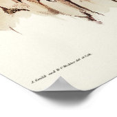 ブラック《鳥》ハヤブサバイエリザベスグールド ポスター (角)